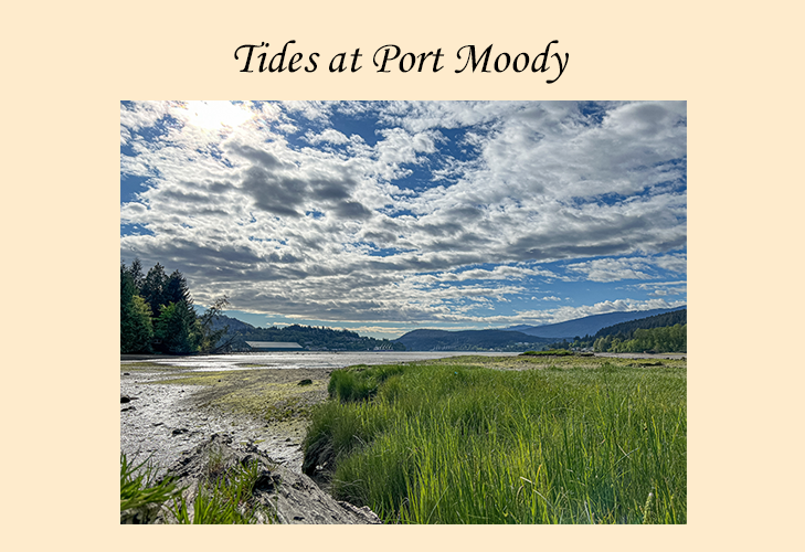 Photographs of Tides at Port Moody, British Columbia.
